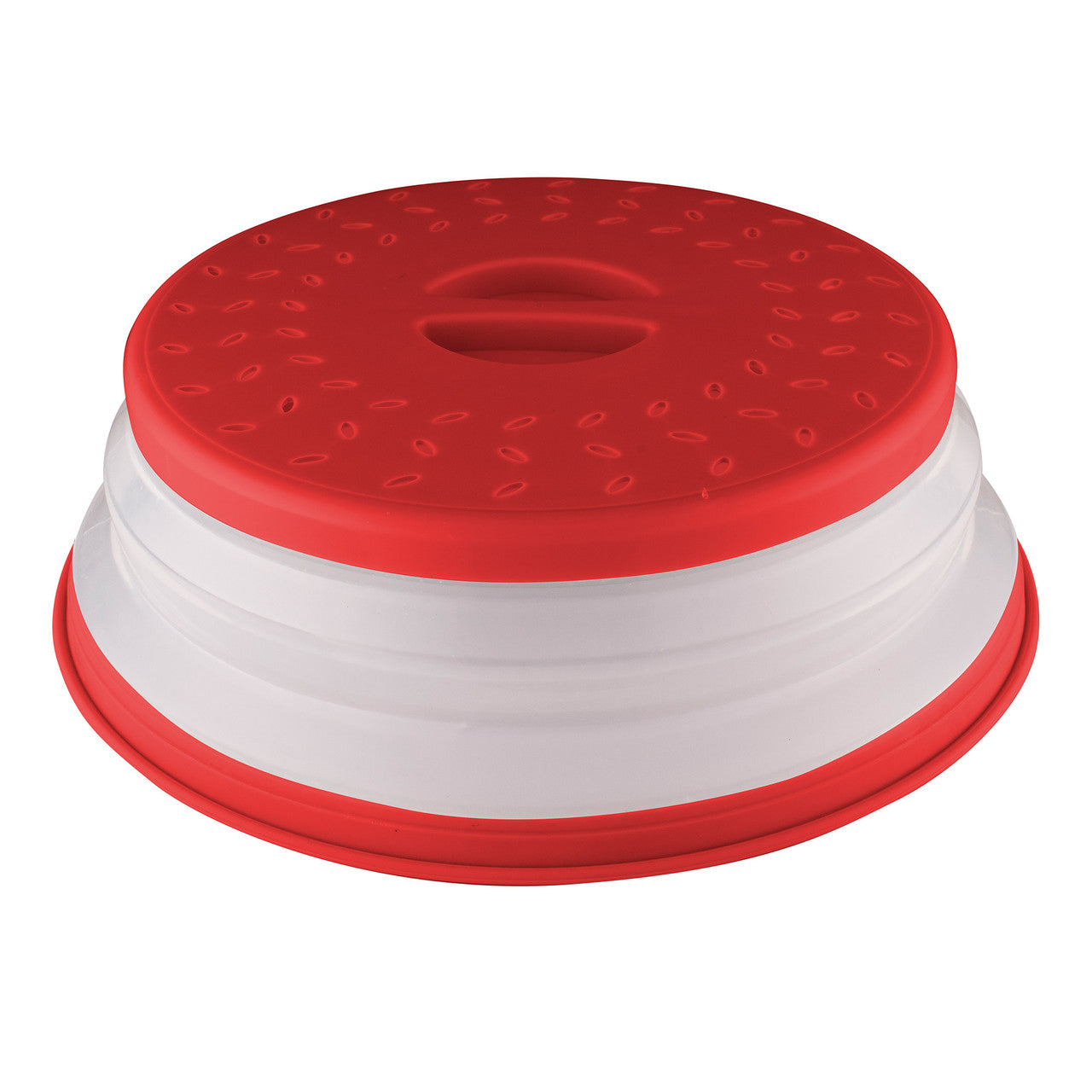 Avanti Collapsible Microwave Food Cover - Red, BPA Free & Dishwasher Safe