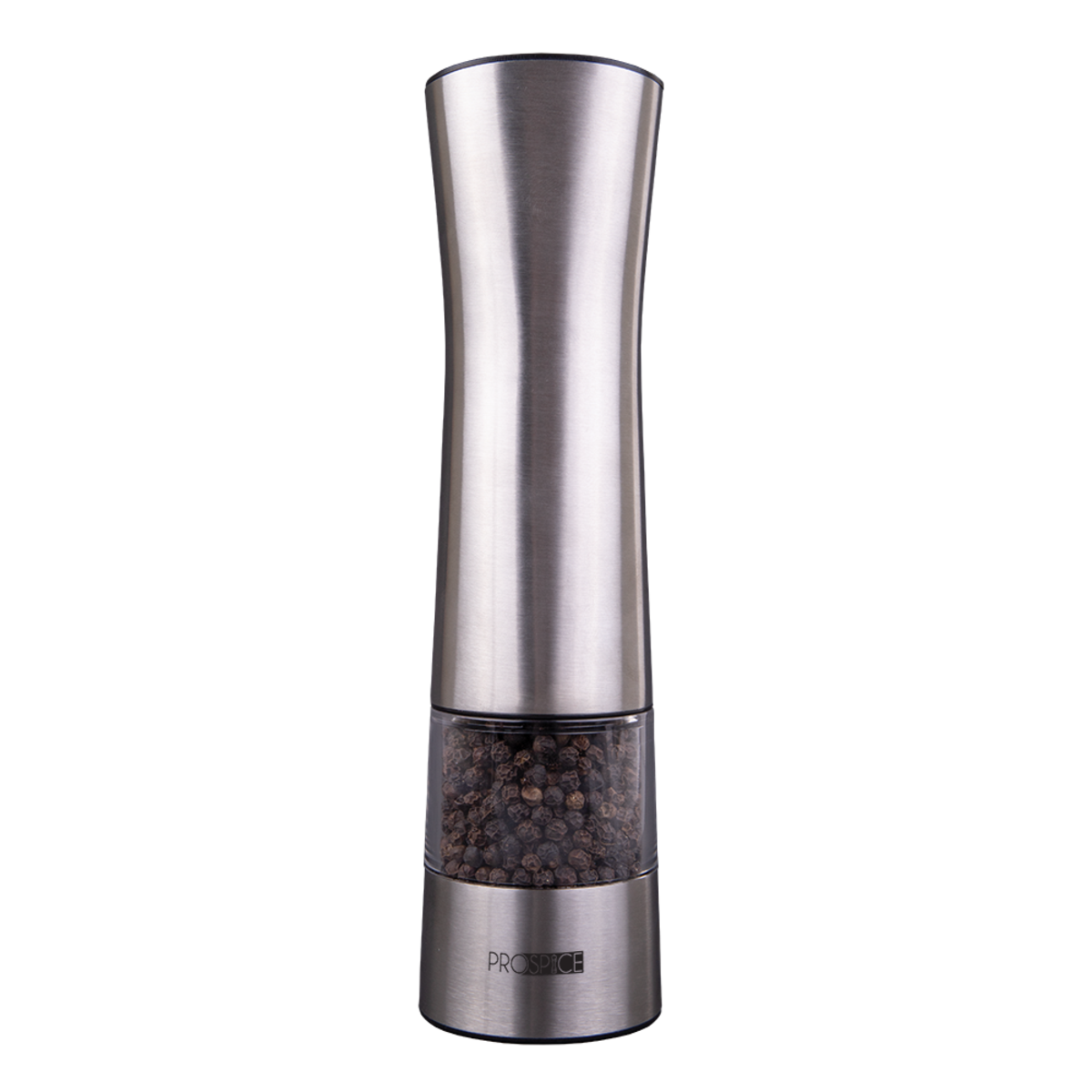 Prospice Stainless Steel Salt and Pepper Mills Grinders Battery Operated 21.5CM