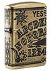 Brass Ouija Board Zippo Lighter - 360° MultiCut Engraving, Windproof