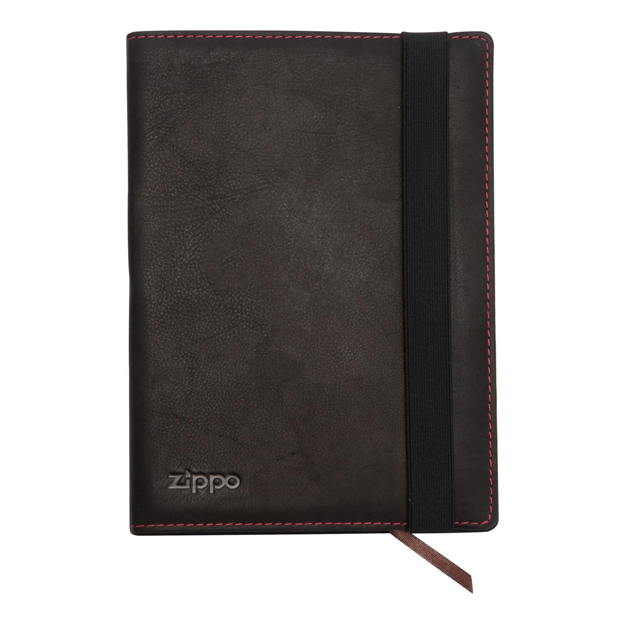 Zippo A5 Notebook - Elegant Mocha Finish, Leatherette Cover, Lined Pages, with Ribbon Bookmark