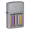 Street Chrome™ Zippo Windproof Lighter - Human Being Design - Genuine | Gift Box