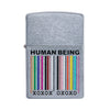 Street Chrome™ Zippo Windproof Lighter - Human Being Design - Genuine | Gift Box