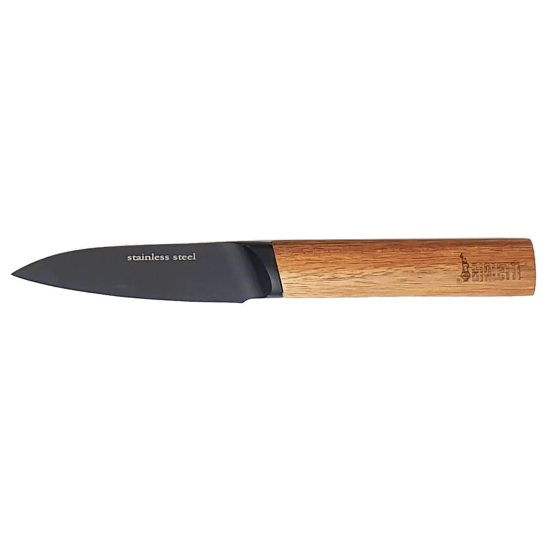 Paring Knife Acacia Handle With Black Blade 3.5 Inch Bialetti St. Clare