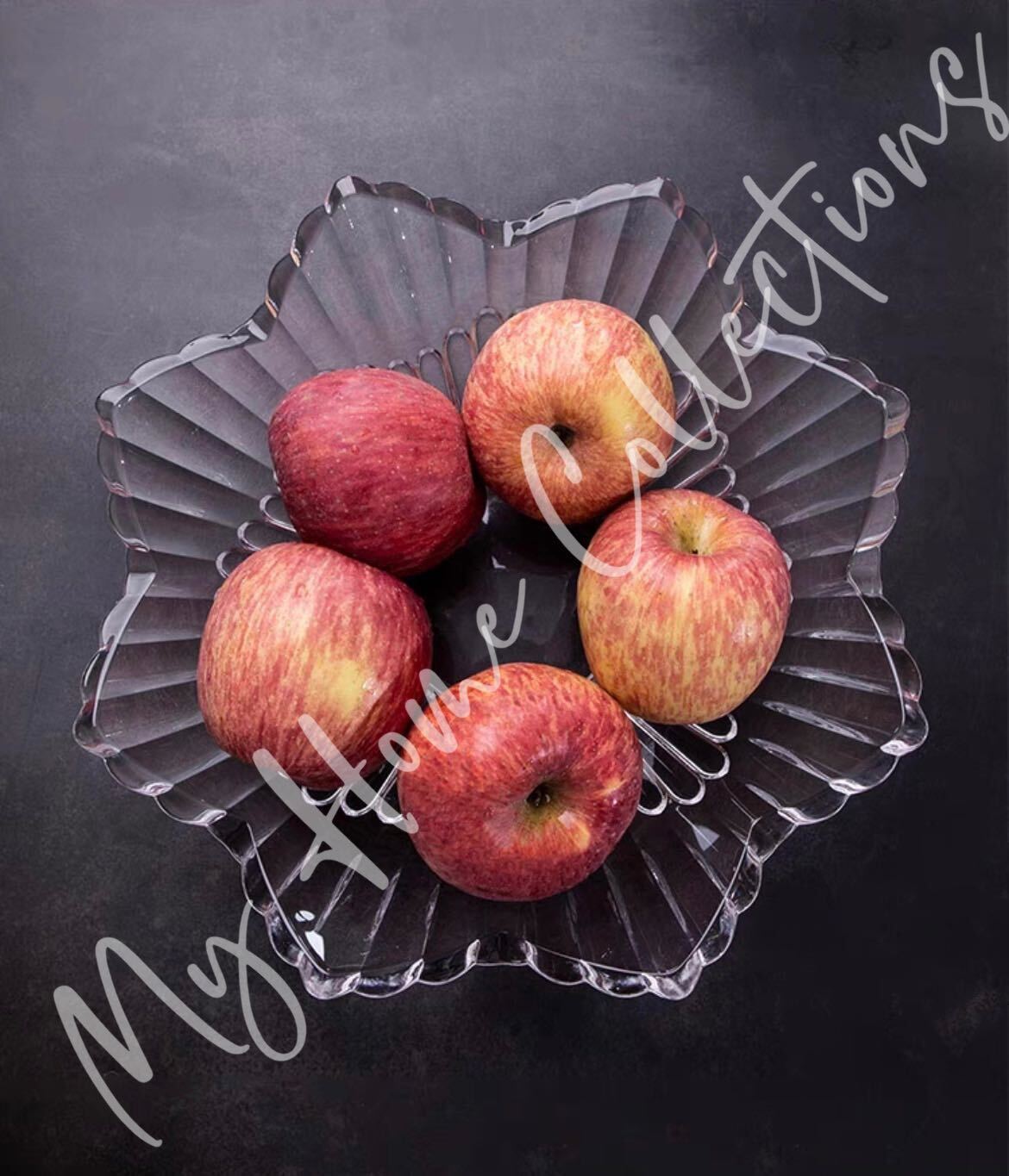 Fruit Bowl Heavy Duty Thick Cut Glass 30CM