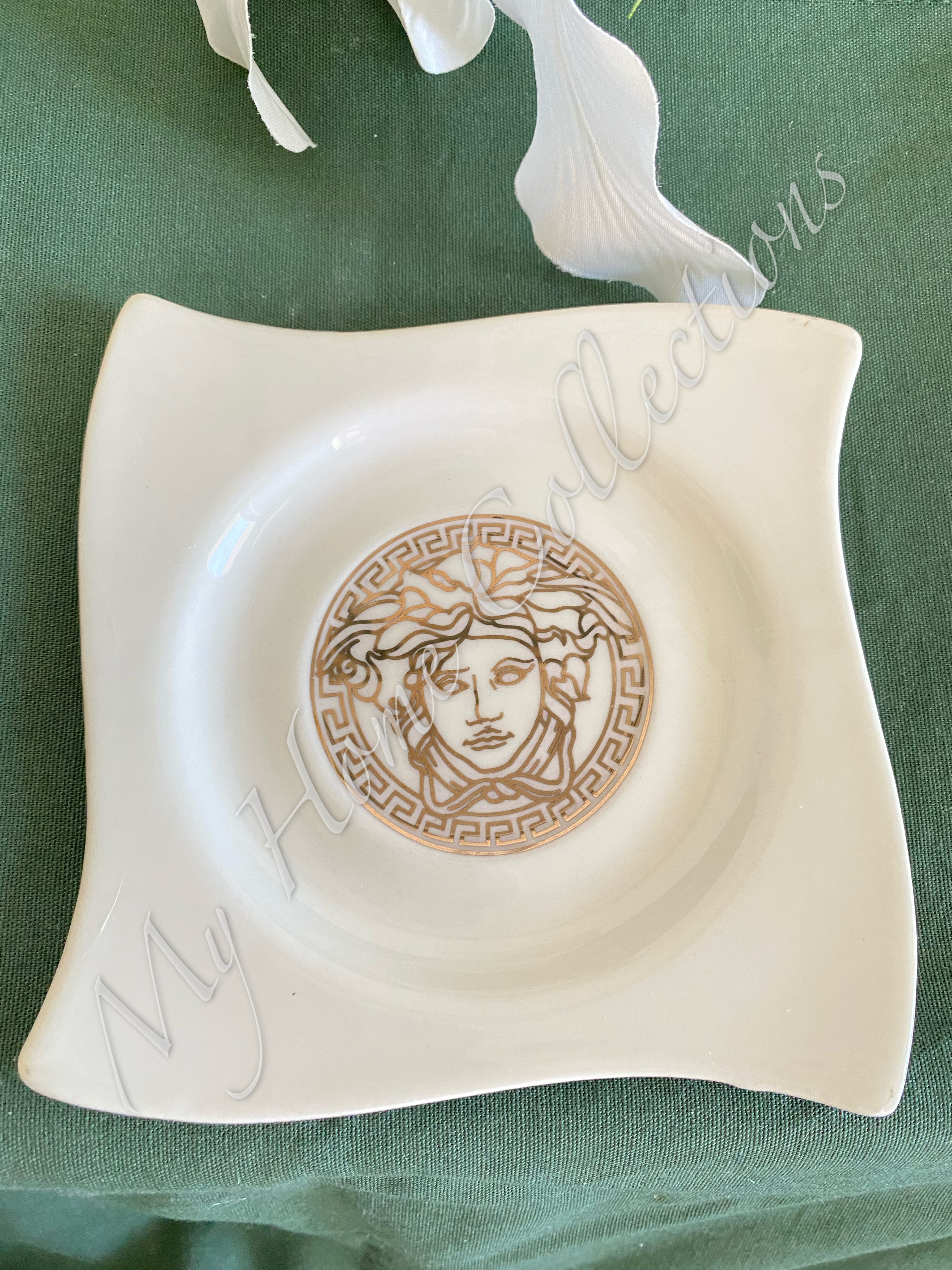 Coffee Cup & Saucer 12pc Medusa (Silver White) or (Gold White) 240ml