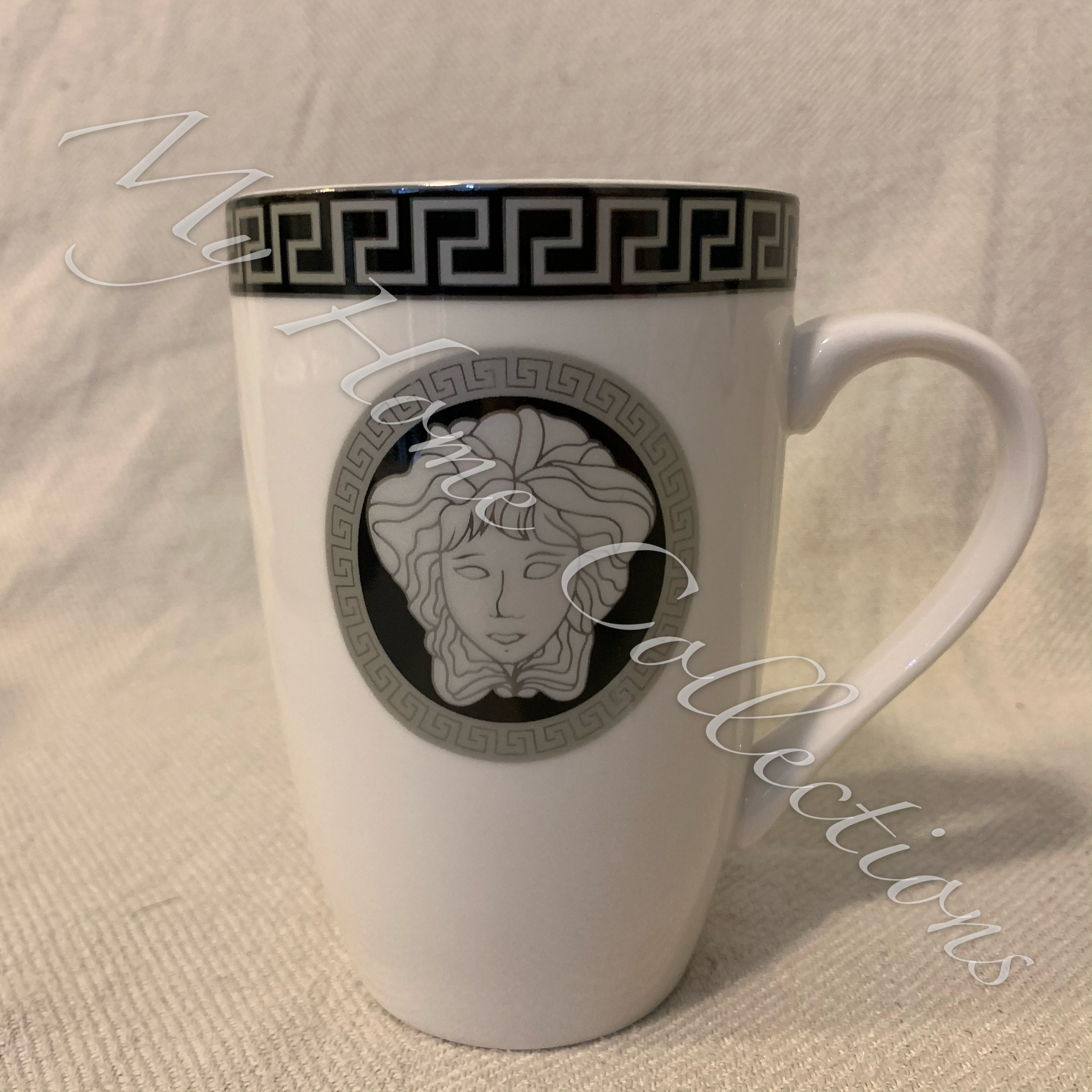 6pc Coffee/Tea Mugs Set Medusa (Gold and Black) or (Silver and Black) 300ml